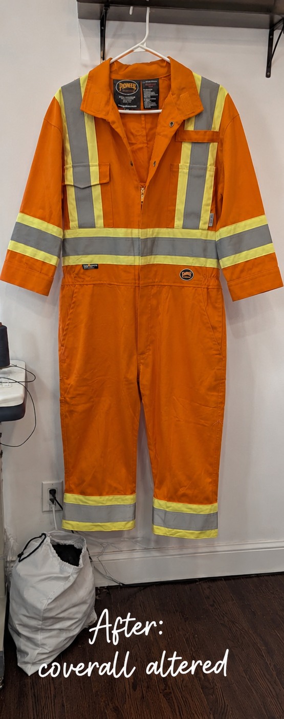 After orange coverall alteration
