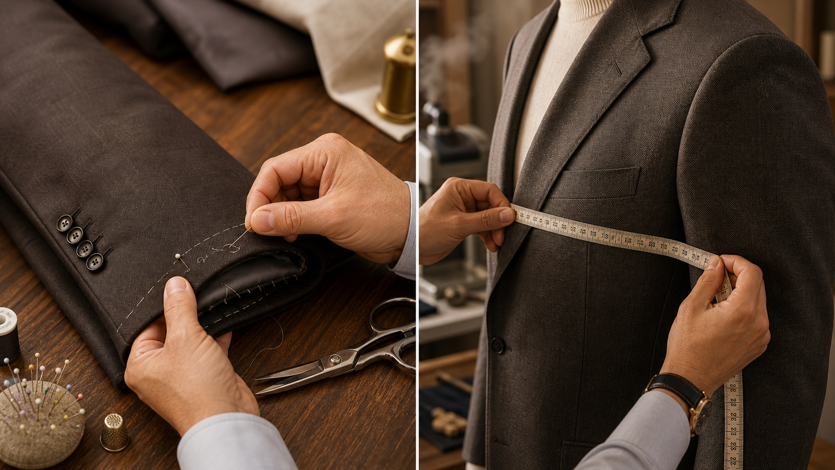Look sharp with precision tailoring.
